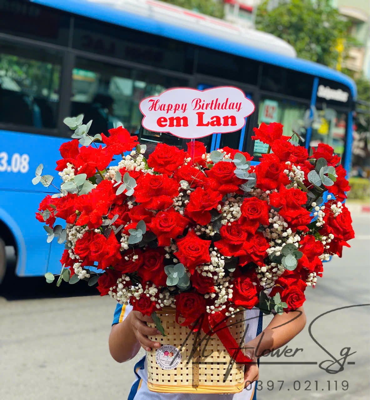 Lẵng hoa khai trương 011