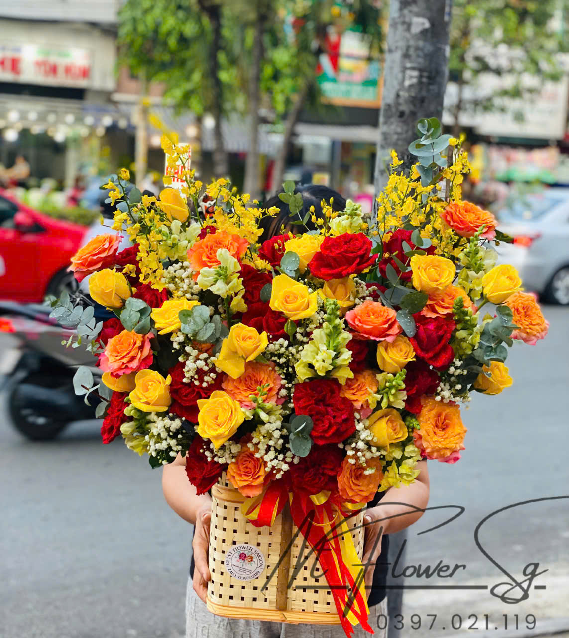 Lẵng hoa khai trương 018