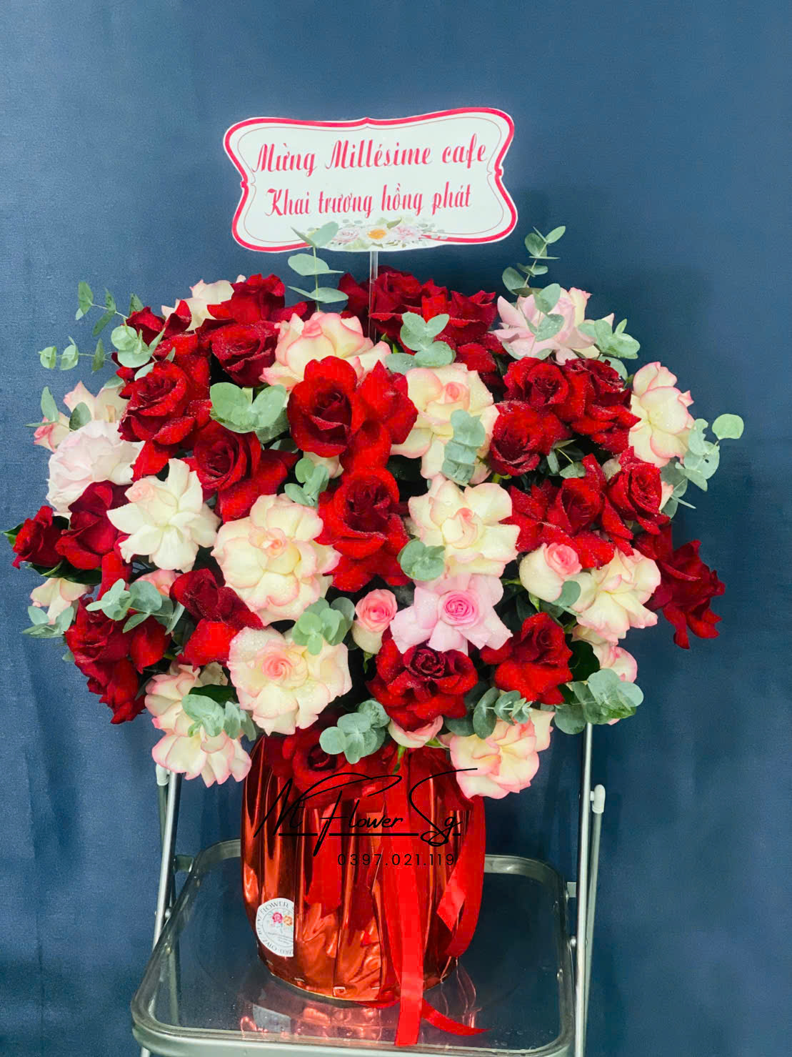 Lẵng hoa khai trương 025