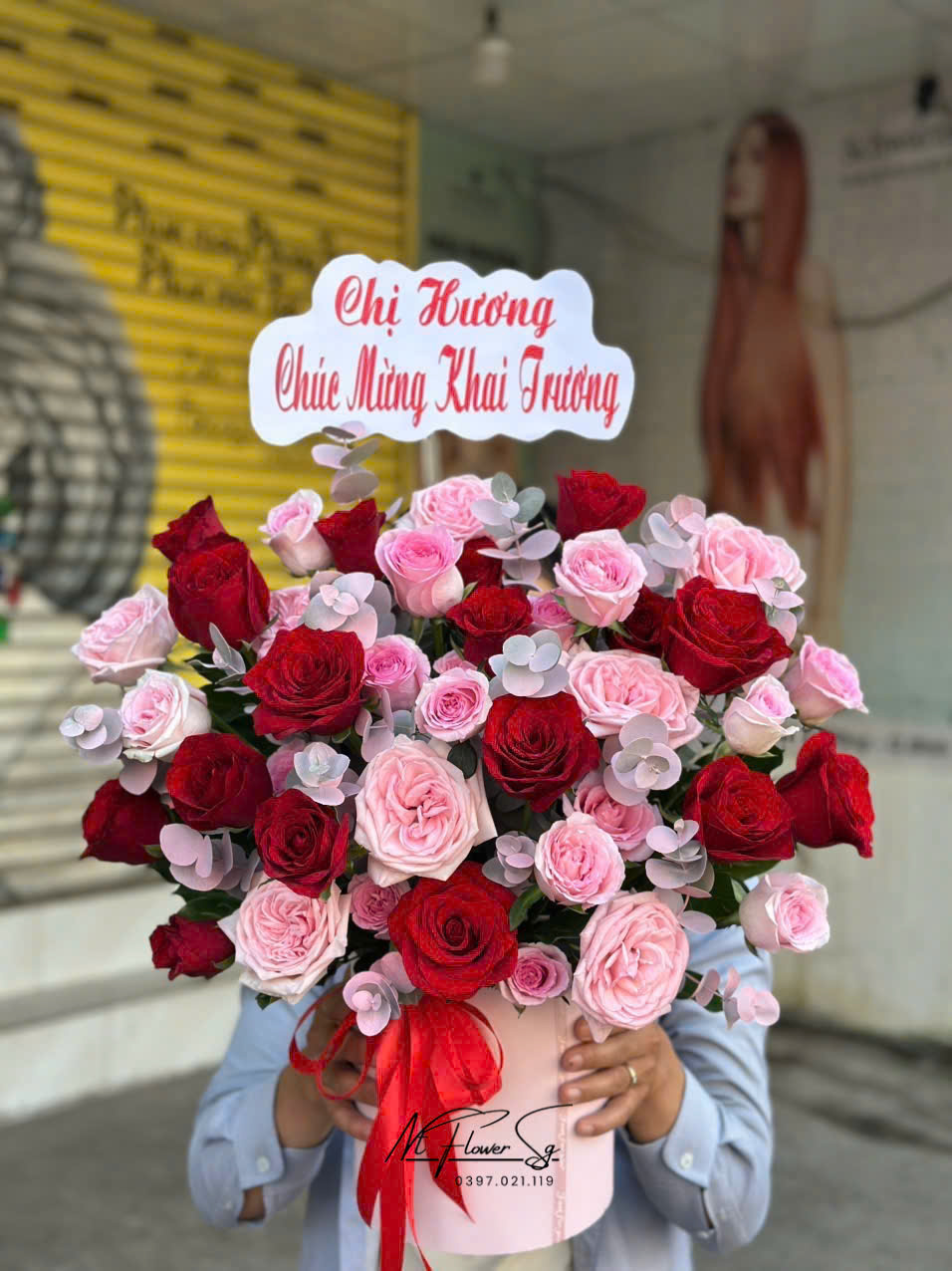 Giỏ hoa tươi 073