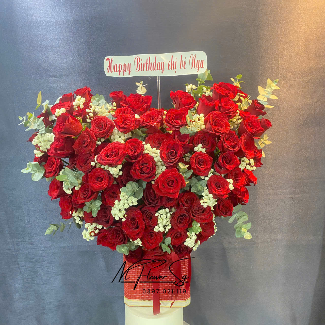 Giỏ hoa tươi 074