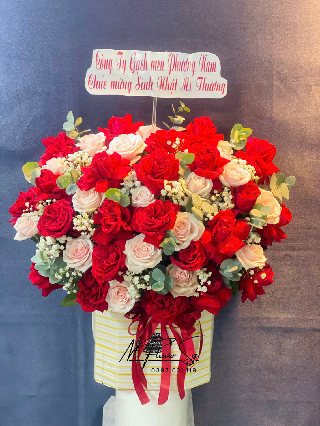 Giỏ hoa tươi 076