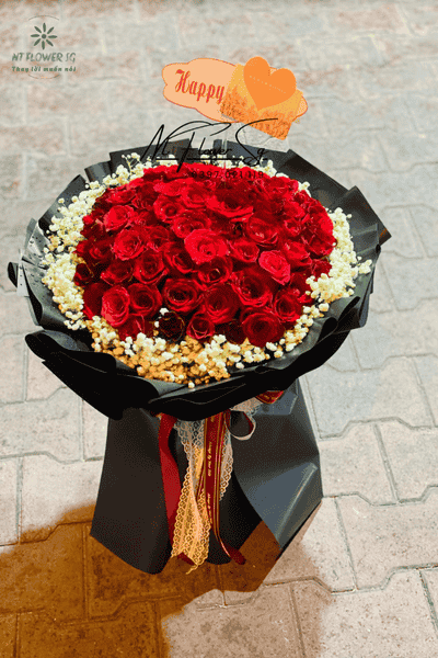 Bó Hoa Hồng Đỏ Ecuador