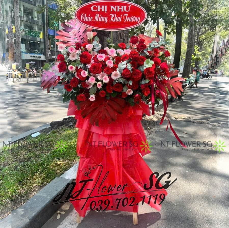 Lẵng Hoa Khai Trương 001