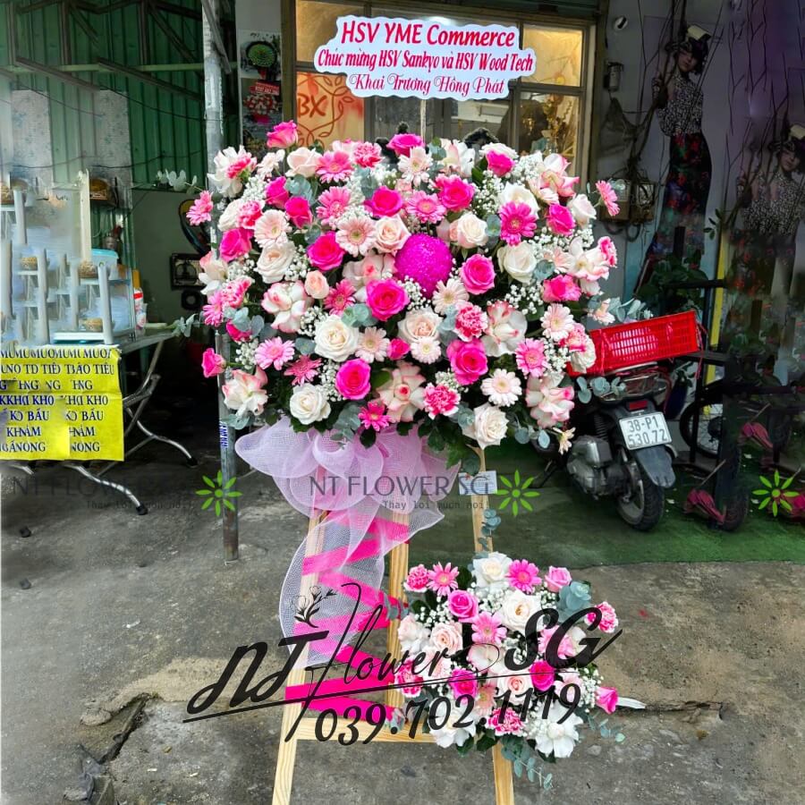 Lẵng Hoa Khai Trương 006