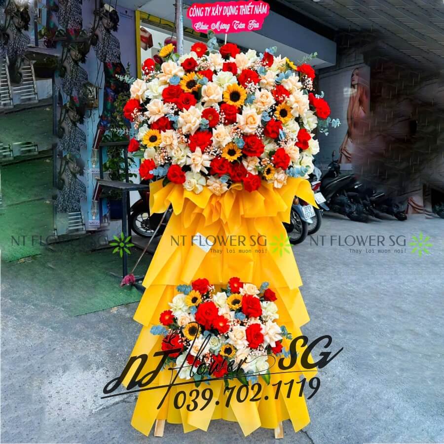 Lẵng Hoa Khai Trương 007