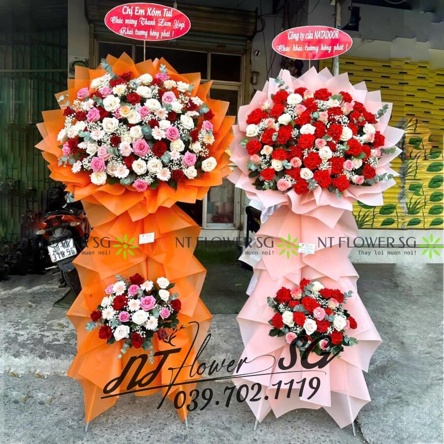 Lẵng Hoa Khai Trương 009