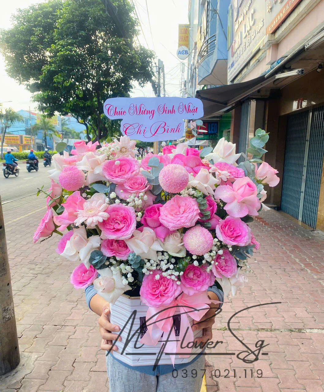 Giỏ hoa tươi 032