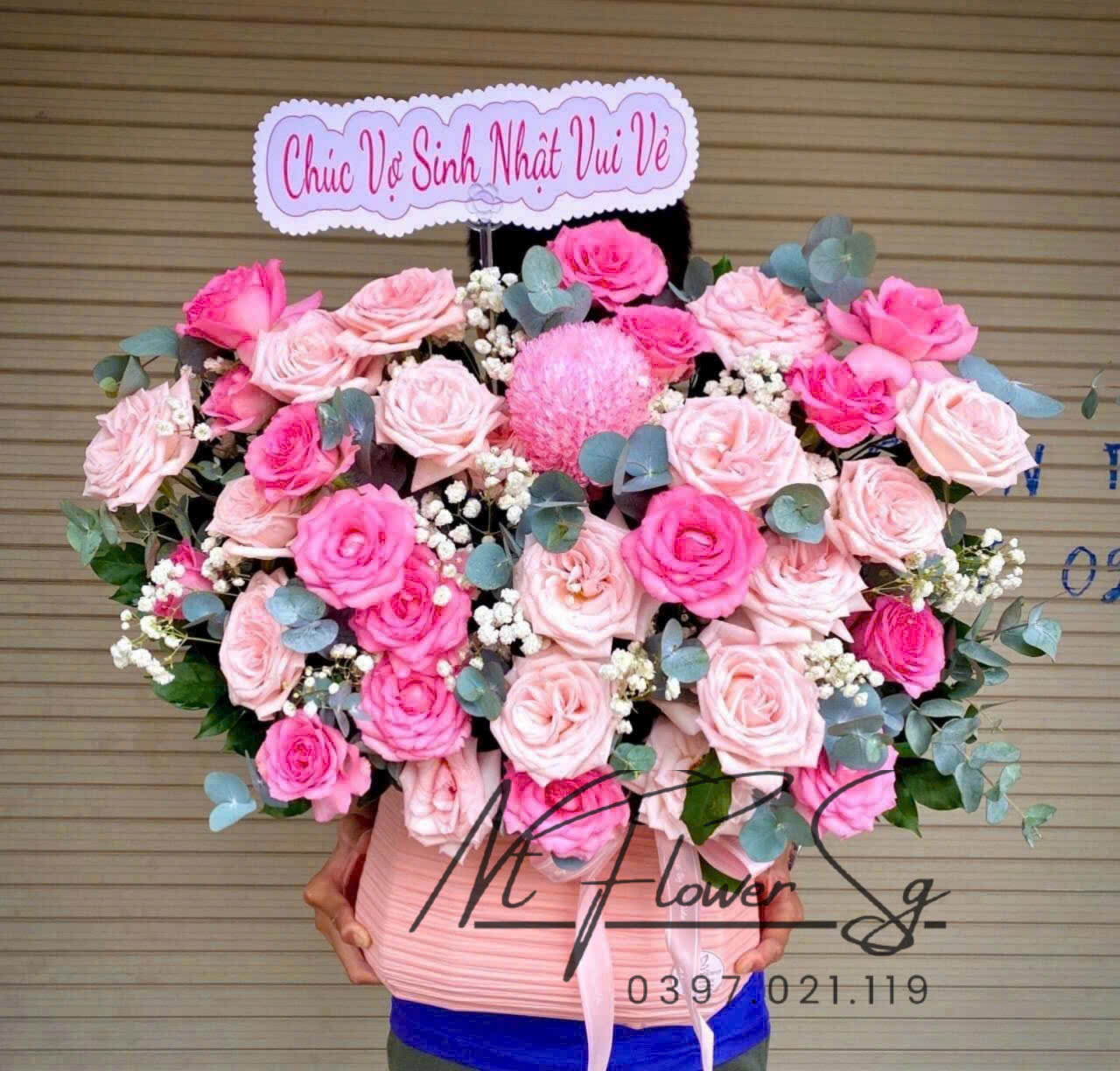 Giỏ hoa tươi 039