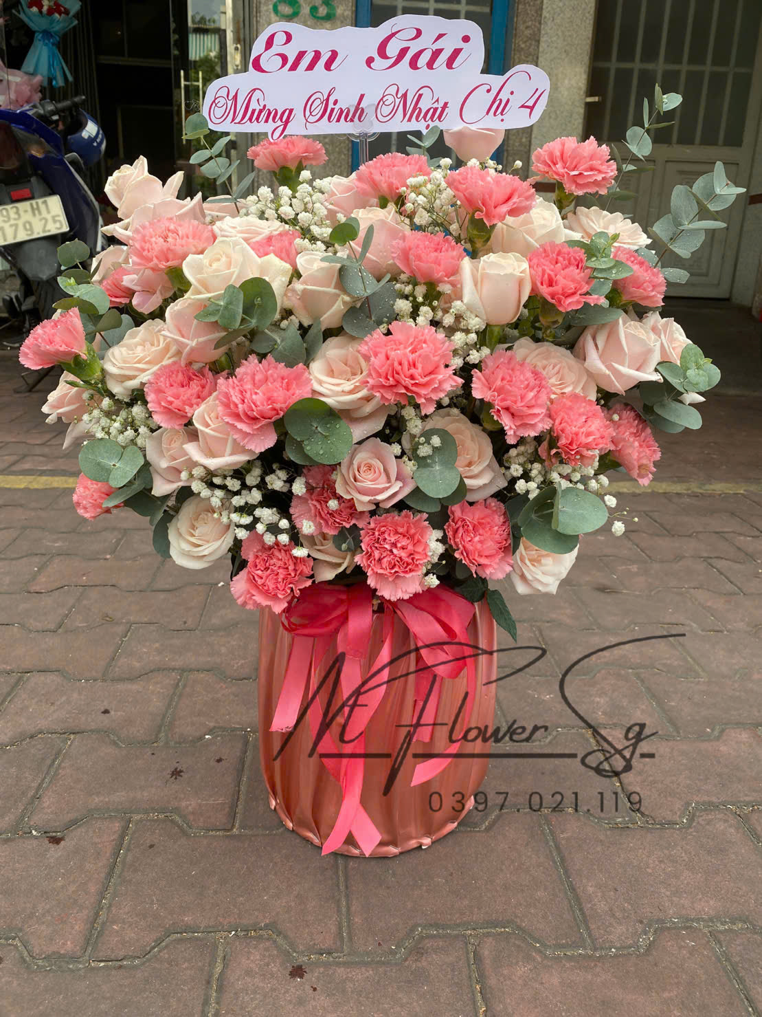 Giỏ hoa tươi 044