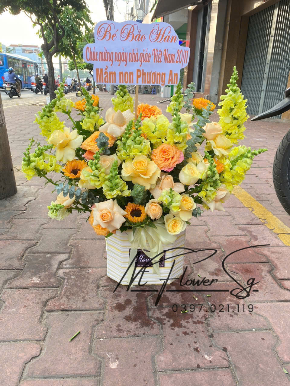 Giỏ hoa tươi 045