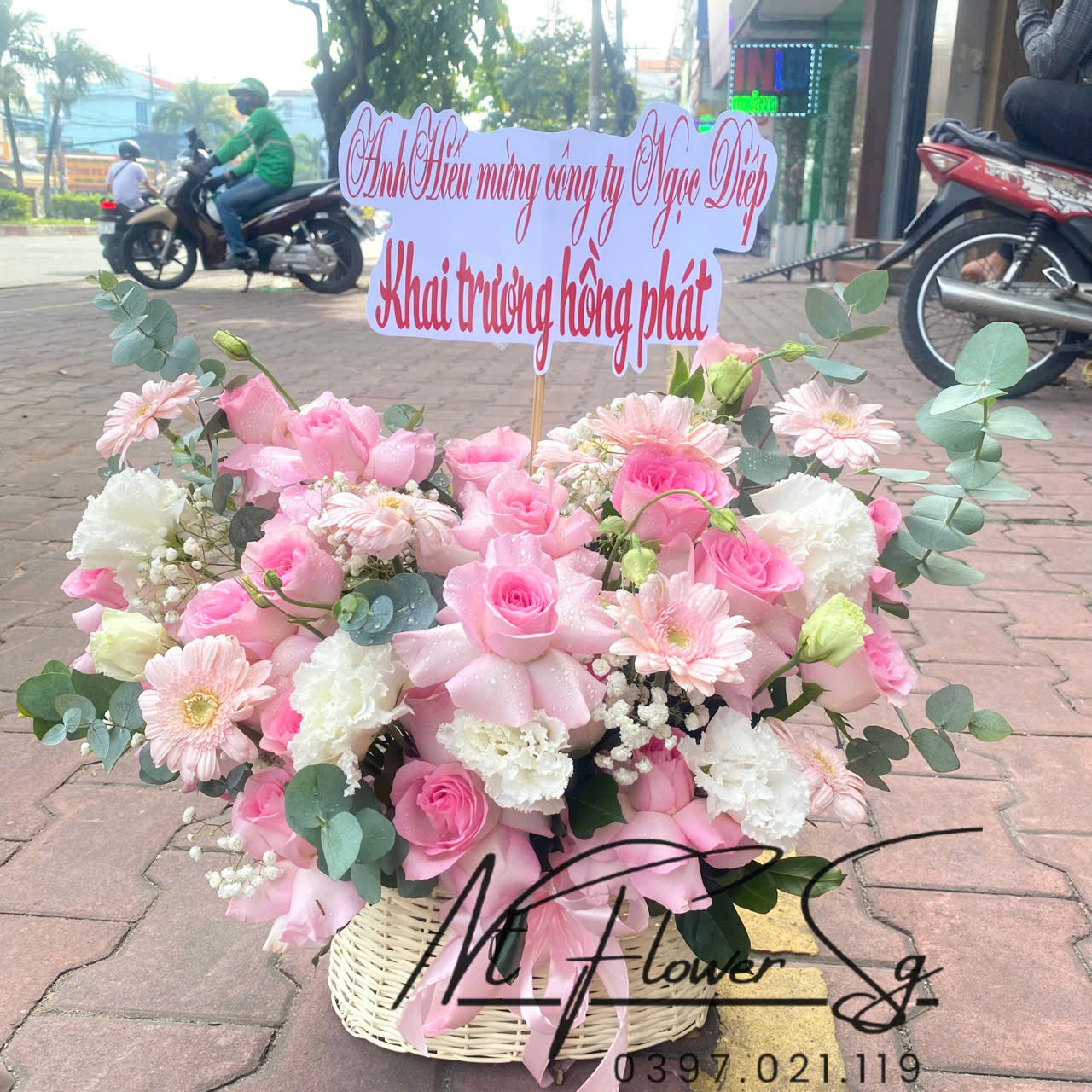 Giỏ hoa tươi 059