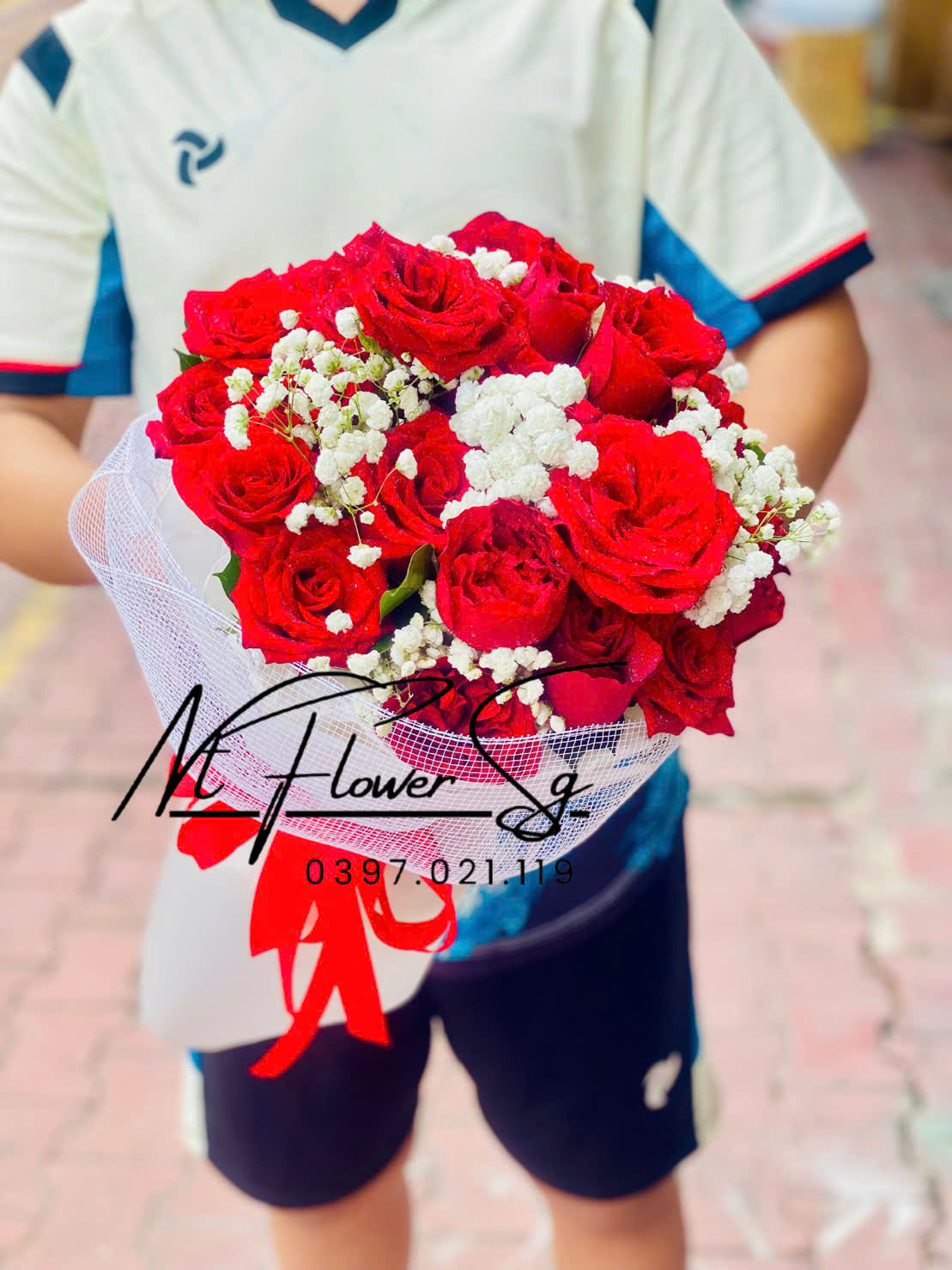 Giỏ hoa tươi 8/3 07