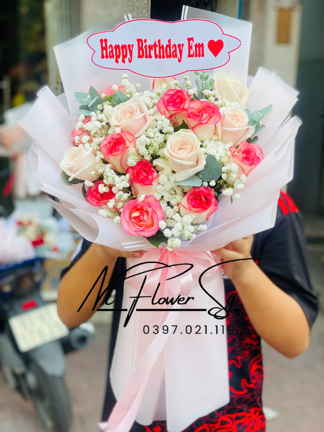 Giỏ hoa tươi 8/3 15