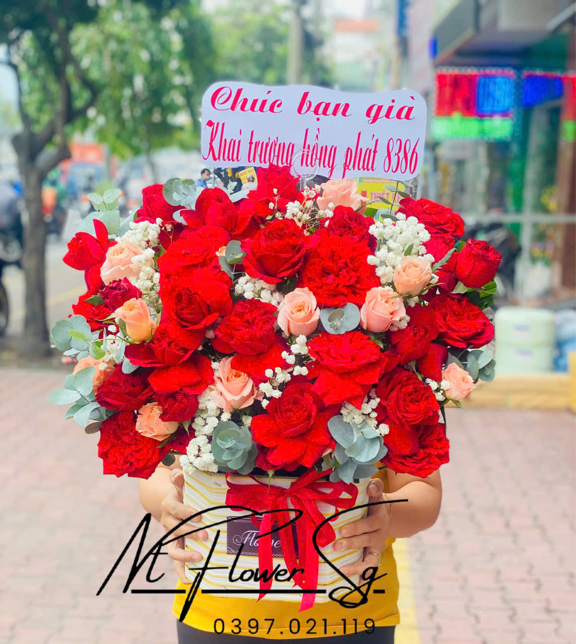 Giỏ hoa tươi 8/3 027