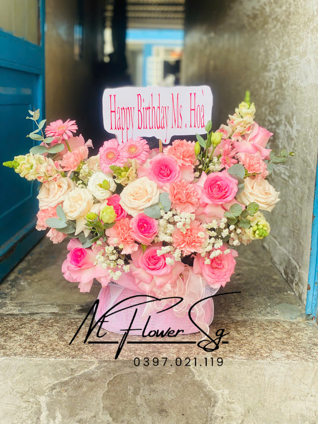 Giỏ hoa tươi 059